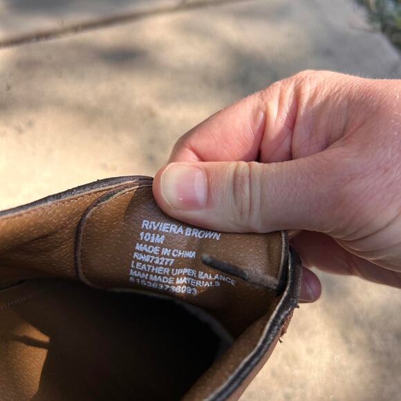 Brown chunky leather lace up oxfords